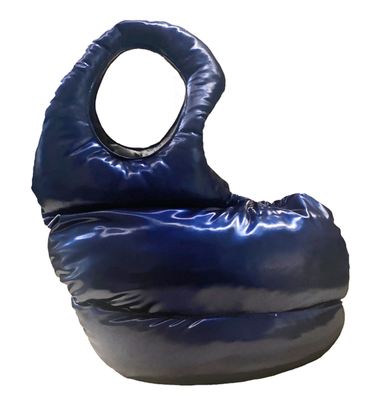 Big Blue PUFFER Handbag